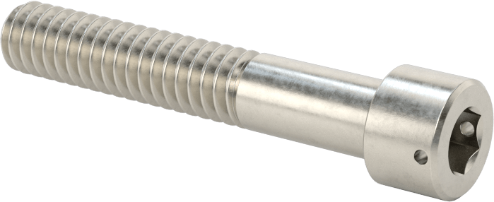 Paslanmaz Çelik Tel Kilitlenebilir Soket Başlı Vidalar, 1/4"-20 Diş Boyutu, 1-1/2" Uzunluk