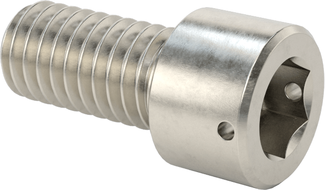 Paslanmaz Çelik Tel Kilitlenebilir Soket Başlı Vidalar, 3/8"-16 Diş Boyutu, 3/4" Uzunluk
