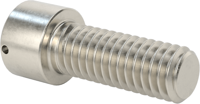 Paslanmaz Çelik Tel Kilitlenebilir Soket Başlı Vidalar, 3/8"-16 Diş Boyutu, 1" Uzunluk