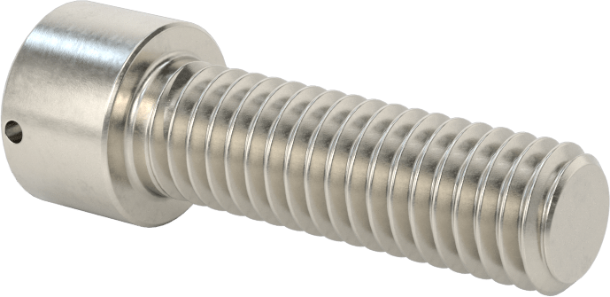 Paslanmaz Çelik Tel Kilitlenebilir Soket Başlı Vidalar, 3/8"-16 Diş Boyutu, 1-1/4" Uzunluk