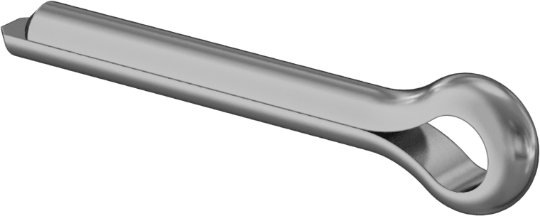 Karbon Çelik Mil. Spesifikasyonlu Çatal Pim, 1/4" Çap, 1-1/2" Uzunluk