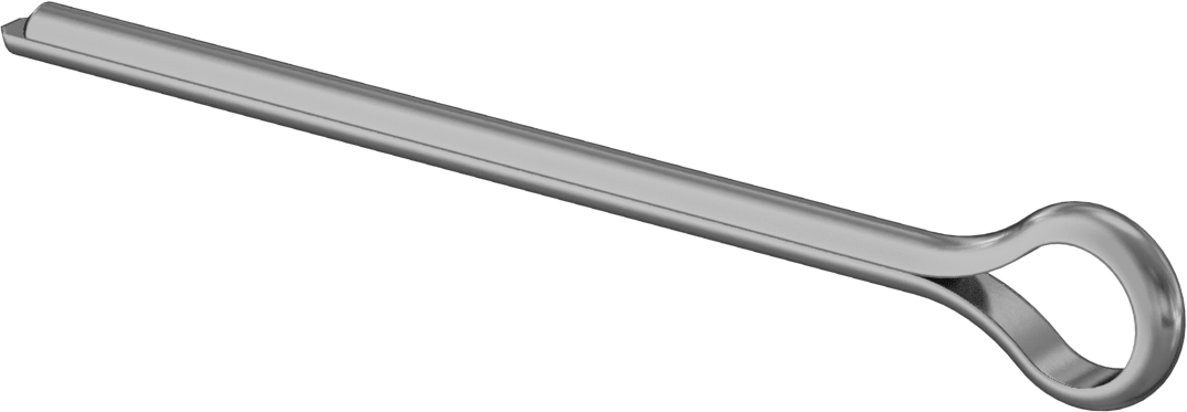 Karbon Çelik Mil. Spesifikasyonlu Çatal Pim, 1/4" Çap, 4" Uzunluk