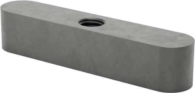 Dişli Yuvarlak Makine Anahtarı, 1018-1045 Karbon Çelik, 6 mm x 6 mm, 30 mm Uzunluk