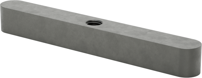 Dişli Yuvarlak Makine Anahtarı, 1018-1045 Karbon Çelik, 6 mm x 6 mm, 50 mm Uzunluk