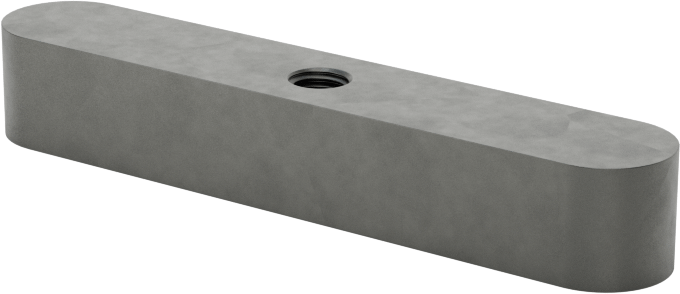 Dişli Yuvarlak Makine Anahtarı, 1018-1045 Karbon Çelik, 7 mm x 8 mm, 45 mm Uzunluk