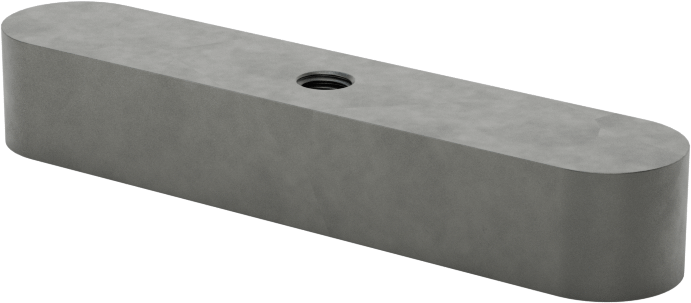 Dişli Yuvarlak Makine Anahtarı, 1018-1045 Karbon Çelik, 8 mm x 10 mm, 50 mm Uzunluk