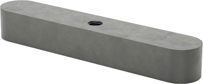 Dişli Yuvarlak Makine Anahtarı, 1018-1045 Karbon Çelik, 8 mm x 10 mm, 56 mm Uzunluk