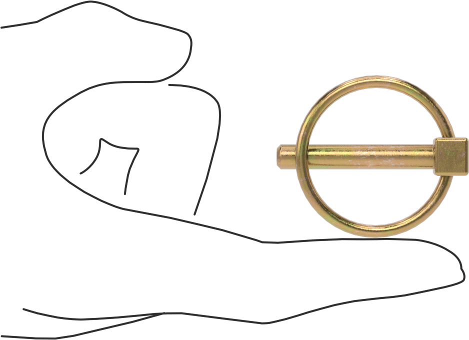 Linch Pin, 1/4" Diameter, 1-9/16" Long