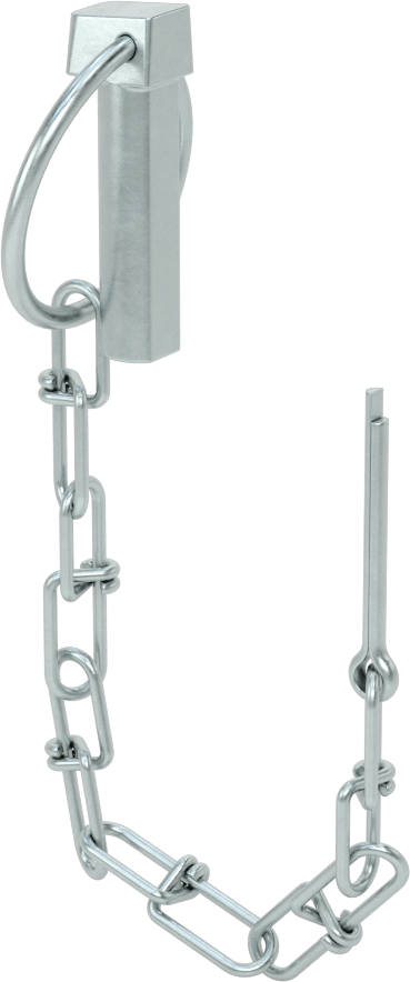Linch Pin with Chain and Cotter Pin, 7/16" Diameter