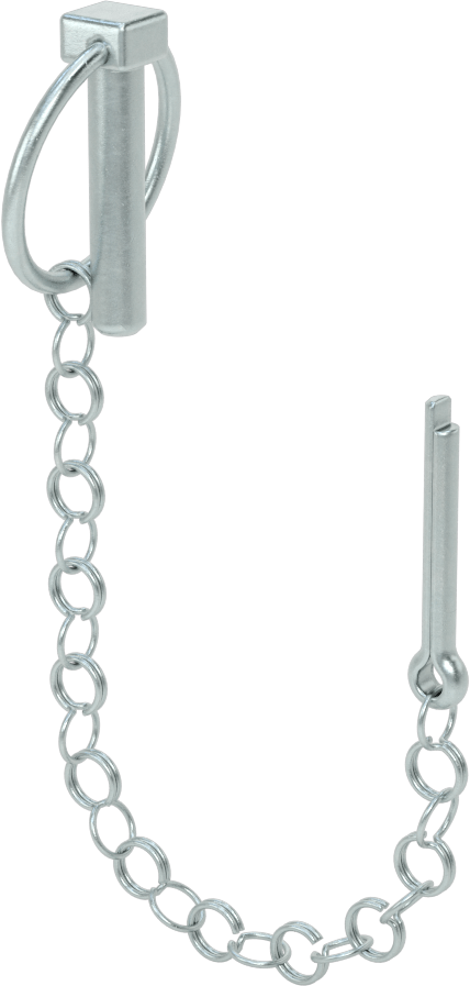 Linch Pin with Chain and Cotter Pin, 5/16" Diameter