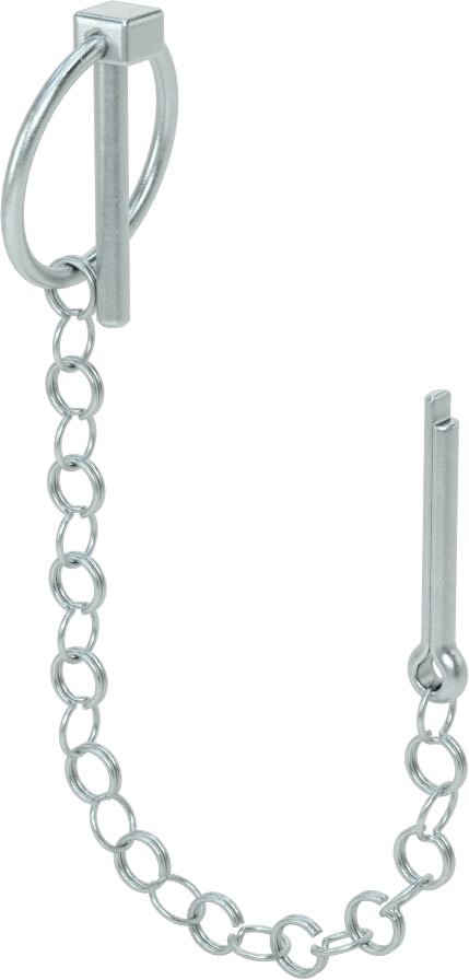 Linch Pin with Chain and Cotter Pin, 3/16" Diameter