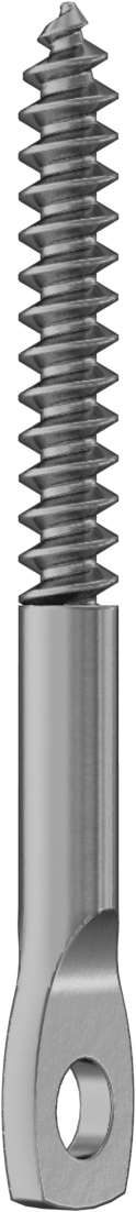 Ahşap Vidalı Askı, 1/4" Vida Boyutu, 3" Uzunluk