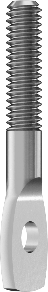 Makine Vida Tipi Askılar, 1/4"-20 Diş Boyutu, 2" Uzunluk