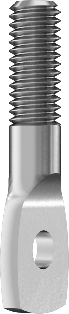 Makine Vida Tipi Askılar, 3/8"-16 Diş Boyutu, 2-1/4" Uzunluk