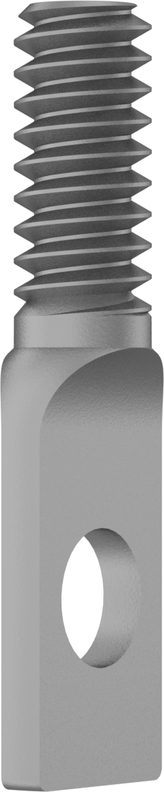 Makine Vida Tipi Askılar, 6-32 Diş Boyutu, 3/4" Uzunluk