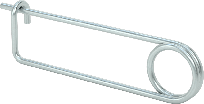 Uzun Ömürlü Tel Çıtçıtlı Çatal Pim, Çinko Kaplı Yay Çeliği, 1/8" Tel Çapı