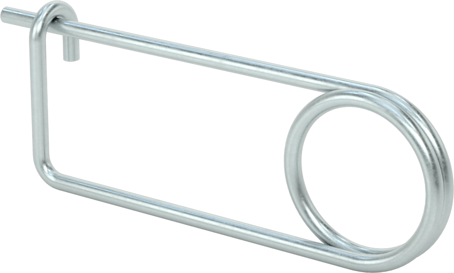 Uzun Ömürlü Tel Çıtçıtlı Çatal Pim, Galvanizli Karbon Çelik, 0,177 inç Tel Çapı, 5-5/8" Uzunluk