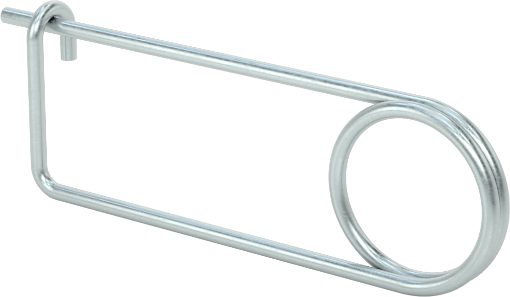 Uzun Ömürlü Tel Çıtçıtlı Çatal Pim, Galvanizli Karbon Çelik, 0,243" Tel Çapı, 8-3/4" Uzunluk