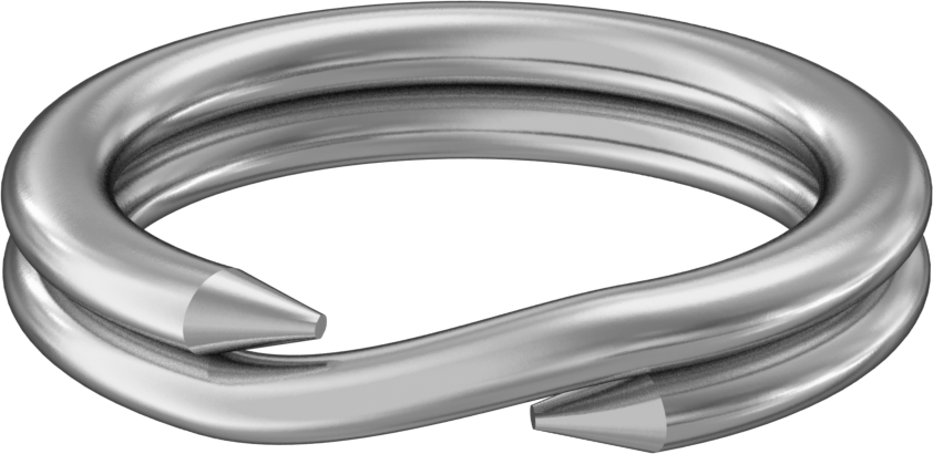 Çinko Kaplı Çelik Yarı Halka, 3/8" OD, 5/16" ID, 1/16" Kalınlık
