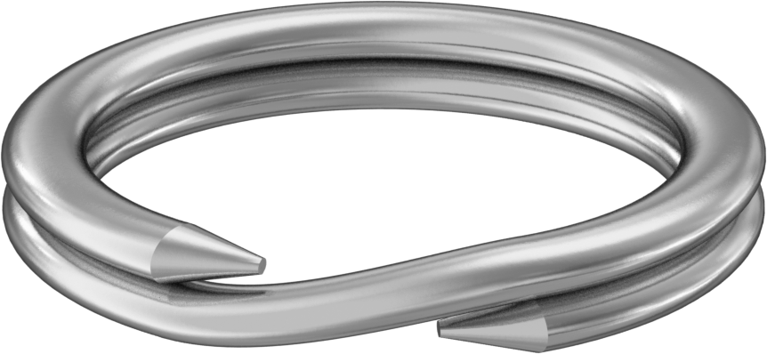 Çinko Kaplı Çelik Yarı Halka, 9/16" OD, 7/16" ID, 1/16" Kalınlık