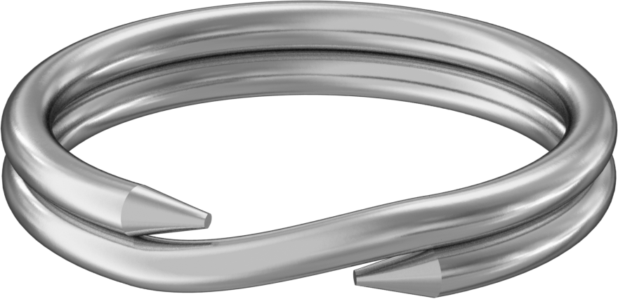 Çinko Kaplı Çelik Yarı Halka, 3/4" OD, 5/8" ID, 1/8" Kalınlık