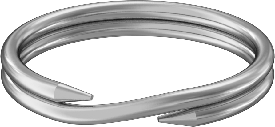 Çinko Kaplı Çelik Yarı Halka, 7/8" OD, 3/4" ID, 1/8" Kalınlık