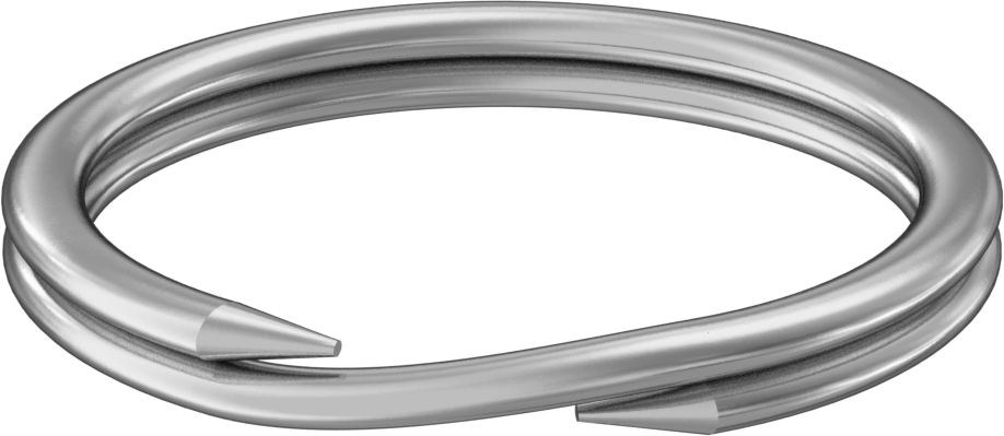 Çinko Kaplı Çelik Yarı Halka, 1-1/8" OD, 15/16" ID, 1/8" Kalınlık