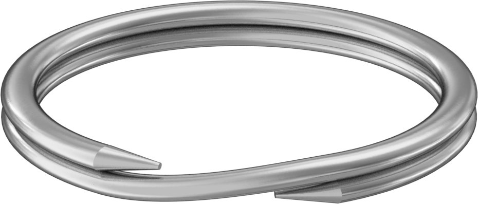 Çinko Kaplı Çelik Yarı Halka, 1-1/4" OD, 1-1/16" ID, 1/8" Kalınlık