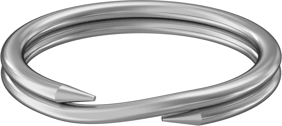 Çinko Kaplı Çelik Yarı Halka, 1-1/2" OD, 1-1/4" ID, 3/16" Kalınlık