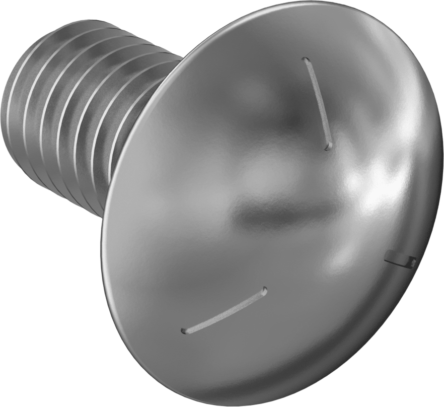 Sınıf 5 Çelik Kare Boyunlu Taşıma Cıvatası, Orta Mukavemetli, Çinko Kaplamalı, 3/8"-16 Diş Boyutu, 3/4" Uzunluk
