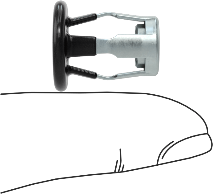 Vidalı Perçin Somunları, Sızdırmazlık, M6 x 1 mm Diş, 0-5 mm Malzeme Kalınlığı için