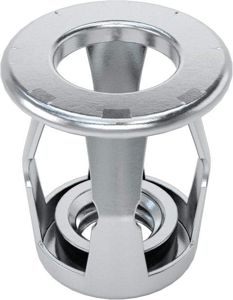 Vidalı Perçin Somunları, M8 x 1,25 mm Diş Boyutu, 0 mm - 5 mm Malzeme Kalınlığı için