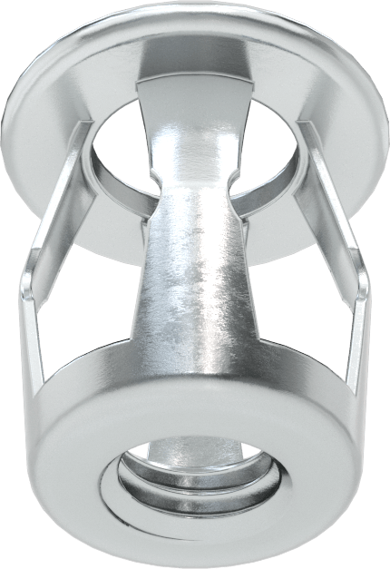 Vidalı Perçin Somunları, M8 x 1,25 mm Diş Boyutu, 0 mm - 5 mm Malzeme Kalınlığı için