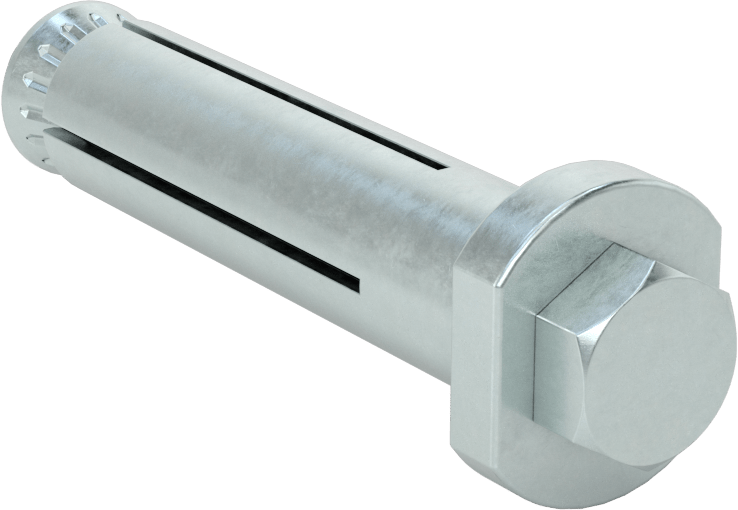 Dar Alan Altıgen Başlı Vida, M10 x 1,50 mm Diş, 1-5/8“ ila 2-3/8” Malzeme Kalınlığı için
