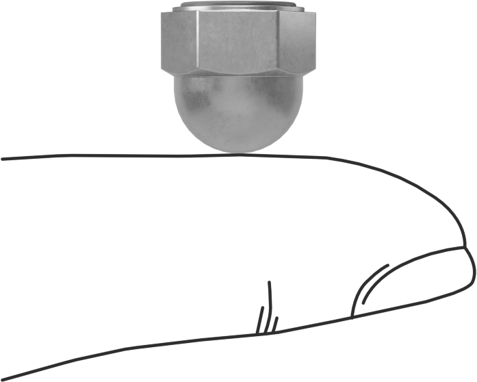 Sızdırmaz Kapak Somunu, 1/4"-20 Diş Boyutu