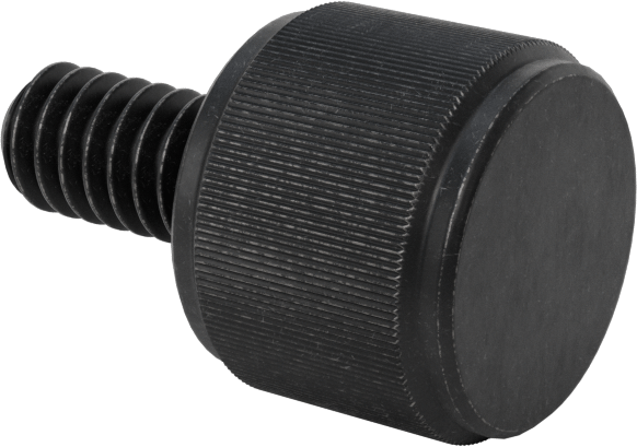 Çelik Tırtıllı Başlı Parmak Vidası, Yüksek Profil, 1/4"-20 Diş Boyutu, 1/2" Uzunluk