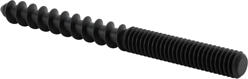 Çelik Ahşap Vida Dişli Saplama, Siyah Oksit, 5/16“ Vida x 5/16”-18 Saplama, 3-1/2" Uzunluk