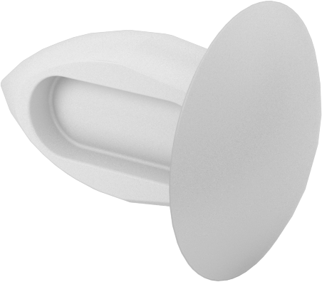 Ok Şaftlı Yeniden Kullanılabilir Push-In Perçinler, 0,062“-0,125” Malzeme Kalınlığı için, 0,4 inç Uzunluk