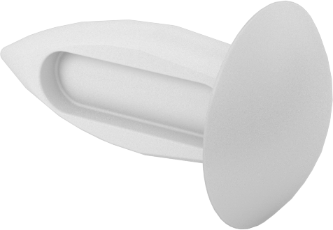 Ok Şaftlı Yeniden Kullanılabilir Push-In Perçinler, 0,062“-0,125” Malzeme Kalınlığı için, 0,395 inç Uzunluk