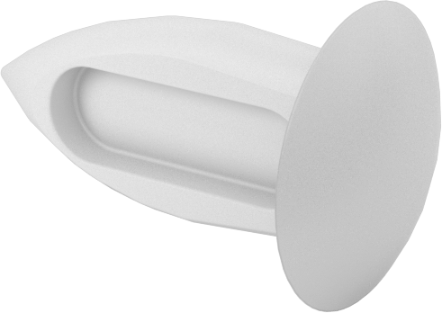 Ok Şaftlı Yeniden Kullanılabilir Push-In Perçinler, 0,125“-0,187” için Malzeme Kalınlığı, 0,54" Uzunluk