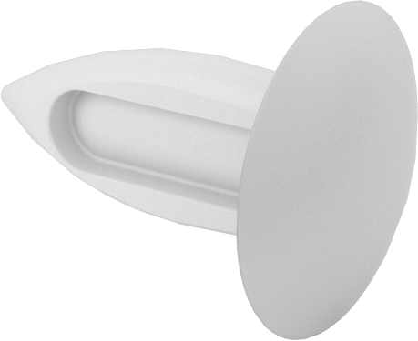 Ok Şaftlı Yeniden Kullanılabilir Push-In Perçinler, 0,062“-0,125” Malzeme Kalınlığı için, 0,33" Uzunluk