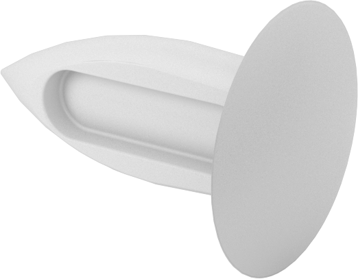 Ok Şaftlı Yeniden Kullanılabilir Push-In Perçinler, 0,125“-0,35” Malzeme Kalınlığı için, 0,895" Uzunluk