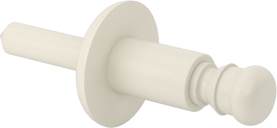 Plastik Kör Perçinler, Naylon Mandrel ile, 0,197" Çap, 0,02“-0,197” Kalınlık