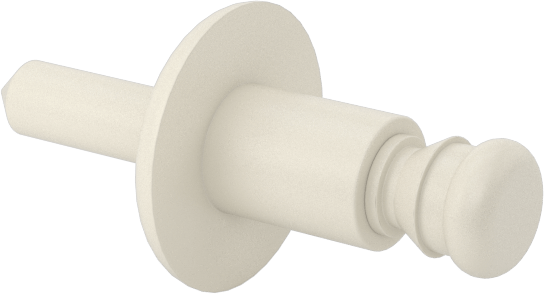Plastik Kör Perçinler, Naylon Mandrel ile, 0,236" Çap, 0,02“-0,197” Kalınlık