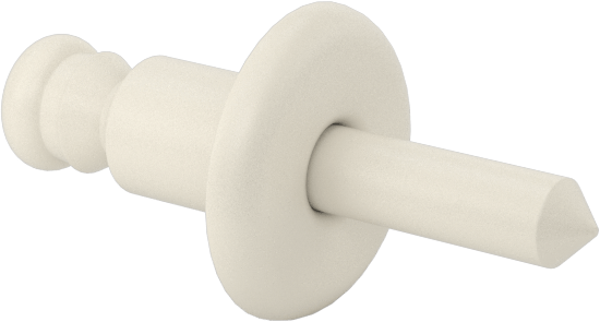 Plastik Kör Perçinler, Naylon Mandrel ile, 0,236" Çap, 0,02“-0,197” Kalınlık