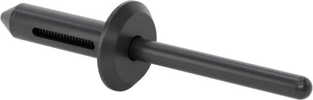 Plastik Kör Perçinler, Asetal Mandrel ile, 0,195" Çap, 0,118“-0,177” Kalınlık için