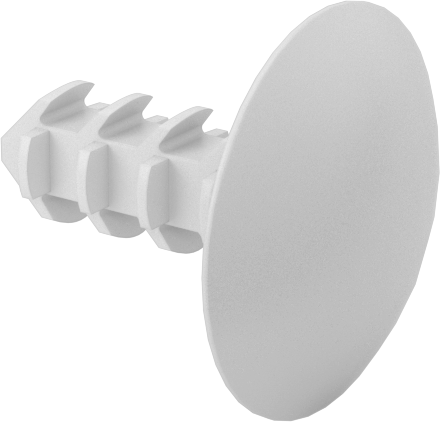 Yivli Şaftlı Push-In Perçinler, 1,6 mm-6 mm malzeme kalınlığı için, 7,57 mm Uzunluk