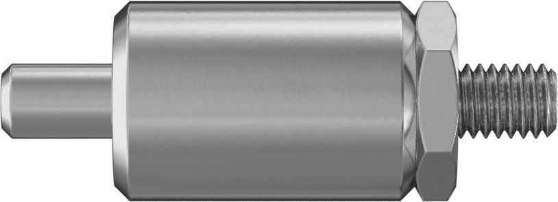 Çelik Kaynaklı Geri Çekilebilir Yaylı Piston, Ek Tutamak, 1,5 inç Uzunluk, 0,375 inç Çap x 0,563 inç Uzun Burun