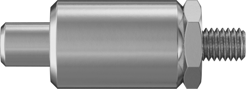 Çelik Kaynaklı Geri Çekilebilir Yaylı Piston, Ek Tutamak, 1,5 inç Uzunluk, 0,5“ Çap x 0,563” Uzun Burun