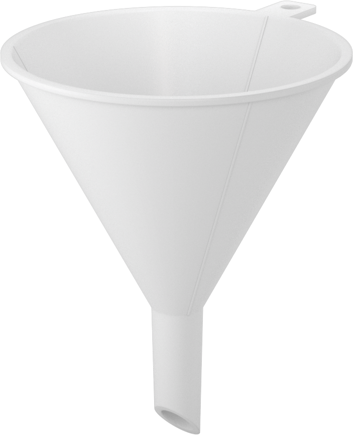 64 FL oz Kapasiteli Plastik Huni